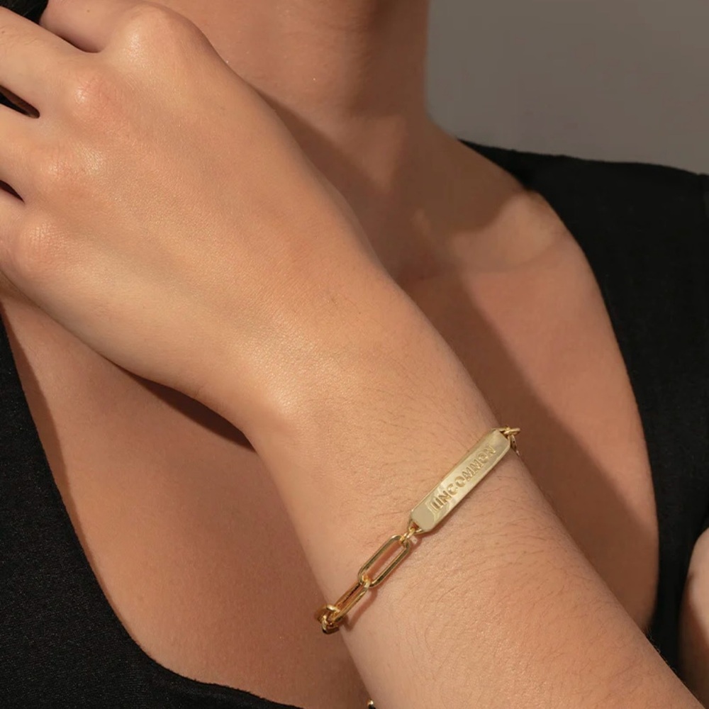 NWT Adjustable “Uncommon” Gold Vermeil Chain Bracelet - Picture 3 of 7